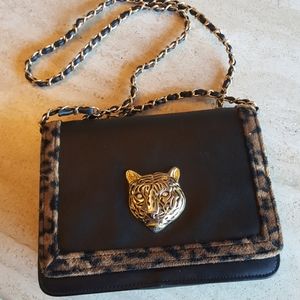 Beautiful Ocelot accessoried shoulder bag.